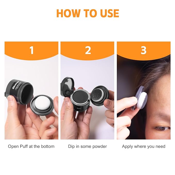 Root Touch Up Instantly Gray Hair Coverage Hairline Powder, Dark Blonde, Hair Fibers For Thinning Hair For Women & Men