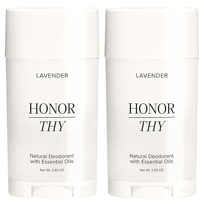 Aluminum Free Deodorant for Women & Men – Clean, Plant-Based, & Premium Formula with Tea Tree and Essential Oils - Non toxic, Fragrance Free Natural Deodorant for Sensitive Skin - Lavender (2 Pack)