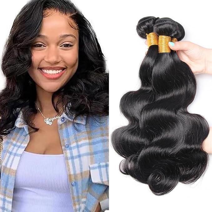 Bundles Human Hair Body Wave Bundles 12 14 16 inch Natural Black Body Wave Human Hair Bundle