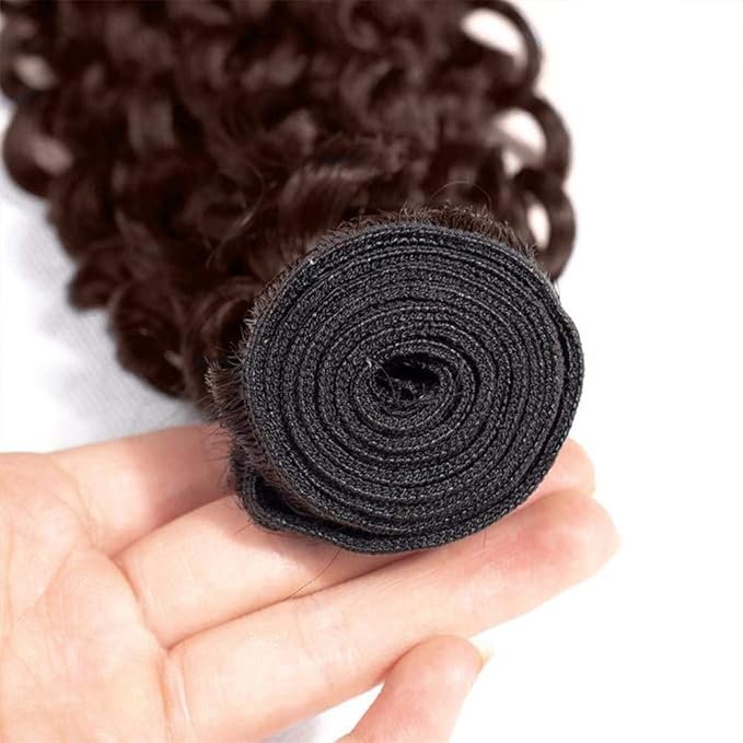 28 30 32 inch Dark Brown Bundles Human Hair #4 Deep Wave Bundle Chocolate Brown Human Hair Bundles #4 Wet and Wavy Bundle