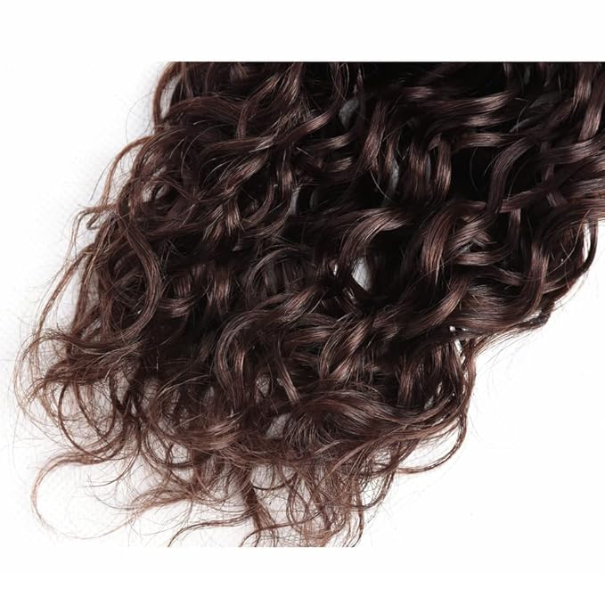 26 28 30 inch Brown Human Hair Bundles #4 Kinky Curly Bundles Dark Brown Curly Wave Bundle #4 Wet and Wavy Bundle
