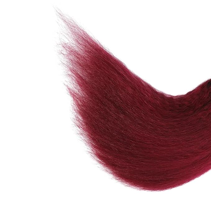 26 28 30 inch 99j Bundles Human Hair Burgundy Yaki Straight Bundles Red Human Hair Bundle 99J Yaki Bundle