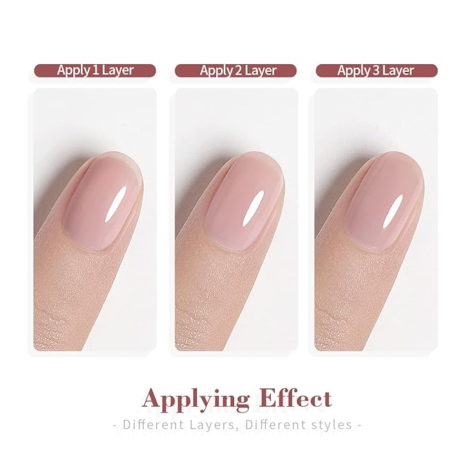 RARJSM Dirty Rose Nude Gel Nail Polish Pale Pink Purple Neutral Color Skin Tone Gel Polish 15ml Single Bottle Cream Mavue Gray Purple Transparent Sheer Polish Soak off UV LED Cured for Home Salon DIY