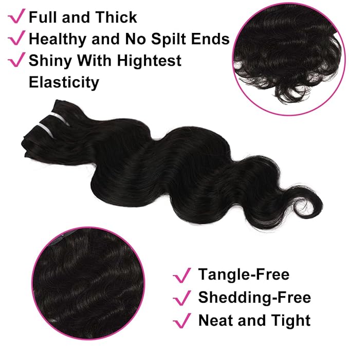 18 Inch Clip in Hair Extensions Real Human Hair Natural Black Clip in Extensions For Wamen Body Wave Human Hair Clip ins 8Pcs 110g