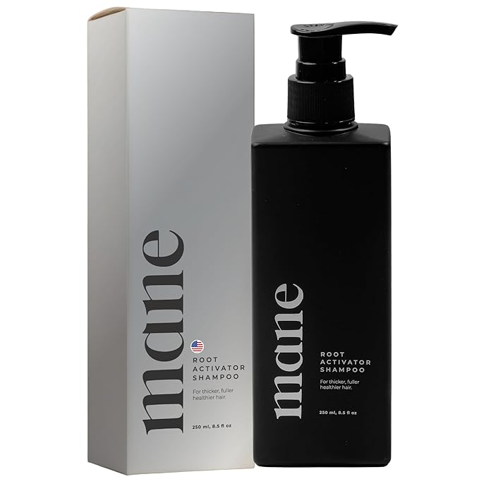 Superior Mane Hair Growth Shampoo for Men (250ml) Activating Follicles & Roots for Thicker & Fuller Hair | Cleanse, and Hydrate Scalp | Root Activator | Regrowth Shampoo for Men