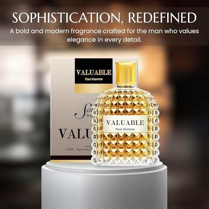 Perfume for Men – INSPIRED by A WORLD RENOWNED MEN'S PERFUME – Bergamot, Myrtle, Hazelnut, Leather – Bold, Warm, Sophisticated, Long-Lasting – 3.4 fl oz