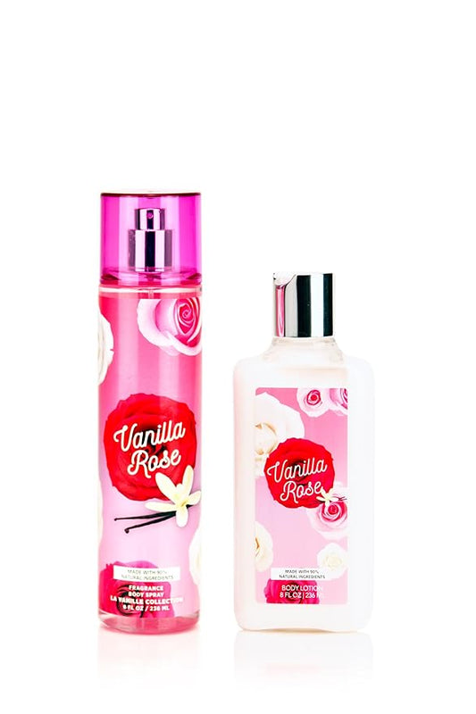 Vanilla Collection Body Mist and Lotion Set (Vanilla Rose)