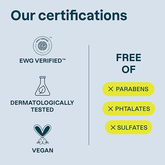 ATTITUDE Hand Cream for Sensitive Skin with Oat, EWG Verified, Dermatologically Tested, Vegan, Fresh Apple Scent, 2.5 Fl Oz