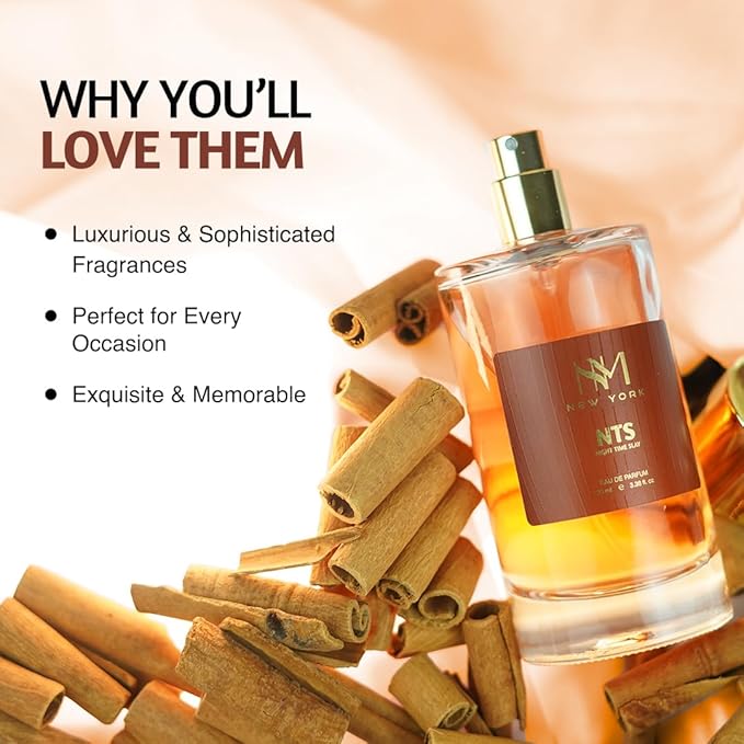 NOURISH MANTRA NM New York Night Time Slay Luxury Perfume For Men -100 ml| Premium Long Lasting Fragrance Spray | With Aromatic Blend of Herbal & Woody Notes |Best Perfume For Man | gift for man