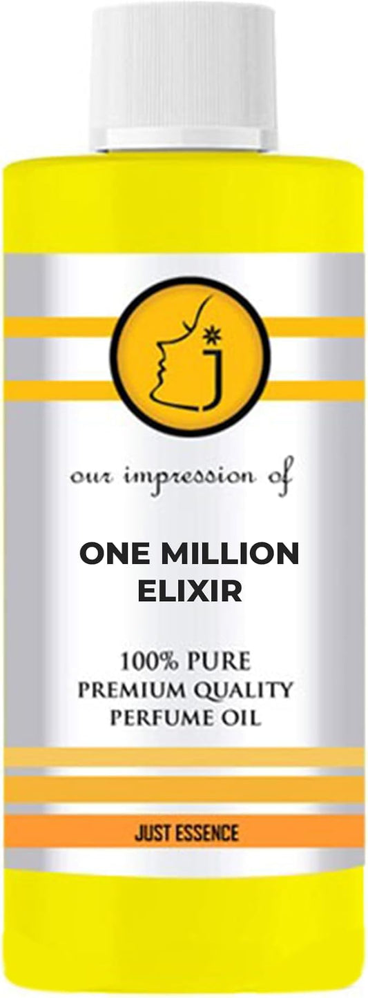 One Million Elixir Fregrance Perfume Oil from France | Premium Quality Concentrated Fragrance | Pure Perfume & Cologne Oil for Personal Body Use | 2 Fl Oz