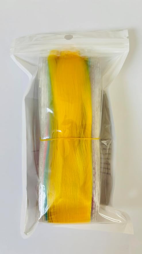 Multi-Colors Clip in Hair Extensions Hair Pieces Colored Party Highlights DIY Hair Accessories Extensions 20 Inches Long Hair for Girls Women
