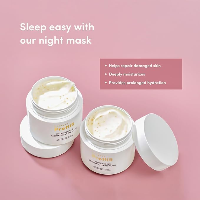 Botanic Pretti5 Hydro-Rescue Repairing Night Mask 100g Jumbo Size — a Nighttime Ritual for Softer, Plumper & Deeply Nourished Skin