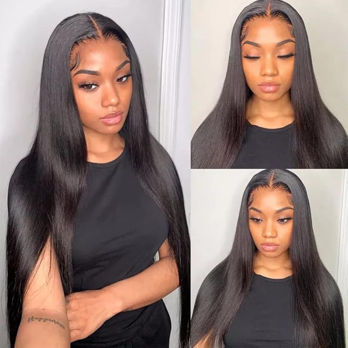 Kerriana Human Hair Bundles 4 Bundles 16 18 20 22 Straight, Brazilian 100% Unprocessed Vrigin Straight Bundles Double Weft Sew In Human Hair For Black Women