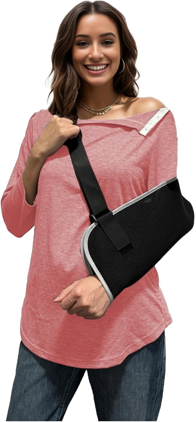 Youdiao Post Shoulder Surgery Shirts for Women Tear Away 3/4 Sleeve Tops After Rotator Cuff Chemo Port Adaptive Clothing