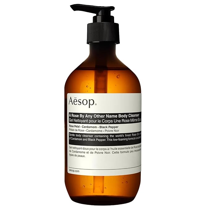 Aesop A Rose By Any Other Name Body Cleanser | Gentle Body Cleanser with Rose Petal Oil & Skin-Softening Botanicals | 16.9 oz / 500mL