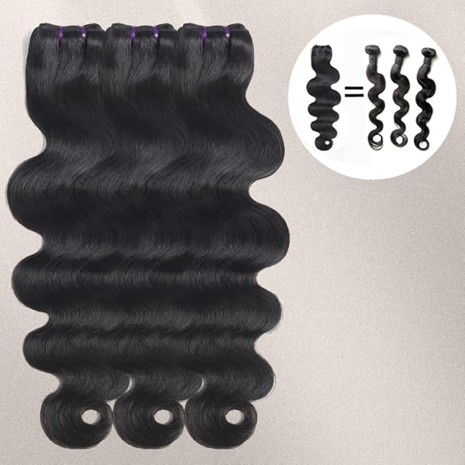 16A Vietnamese Body Wave Bundles Human Hair 22 24 26 Inch 100% Unprocessed Virgin Human Hair 3 Bundles Raw Hair Body Wave Remy Hair Bundles Natural Black Color
