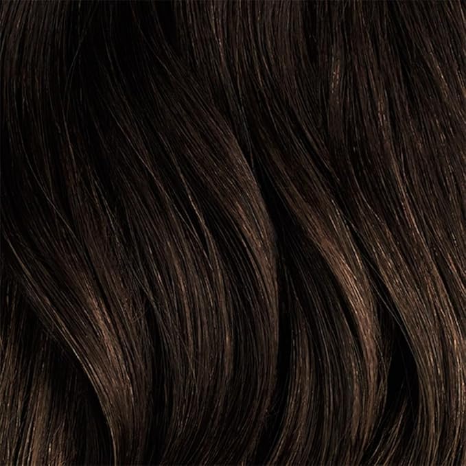 Luxy 100% Remy Human Hair - Seamless Clip-In Hair Extensions - Multi-Dimensional Color for Natural Blending, Adds Volume & Length 50 grams 12" Mocha Brown Balayage
