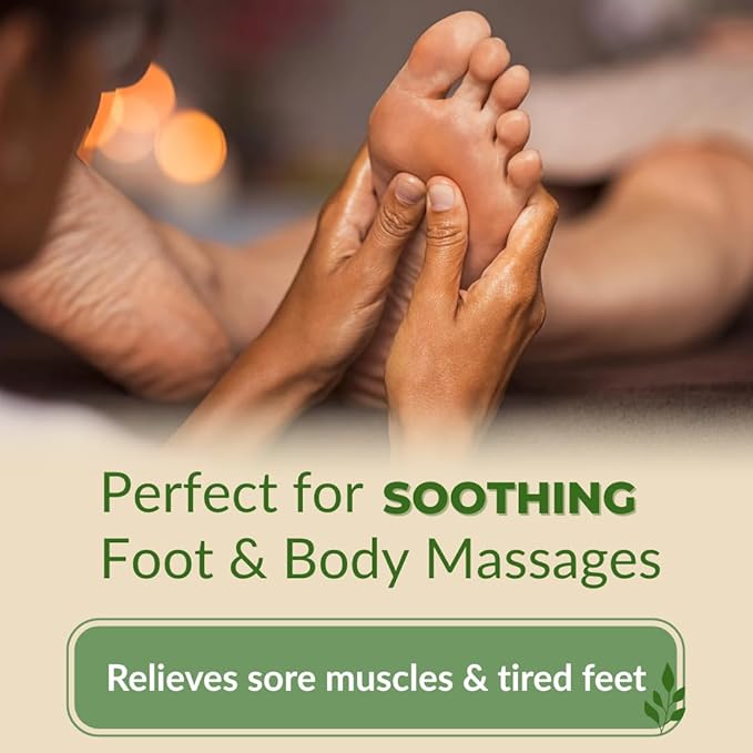 Natural Escapes Peppermint, Rosemary, Eucalyptus & Tea Tree Oil Foot Cream for Dry Feet, Cracked Heels, Calluses, Athlete's Foot - Heel Repair Cream for Women & Men (8 oz)