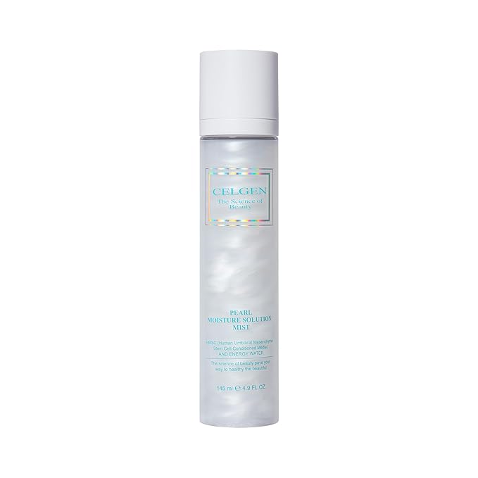 Pearl Moisture Solution Mist – Ultra Fine 3-in-1 Setting Spray with Niacinamide and Pearl Extract, Glow Makeup Primer for Dry Skin, Lightweight Hydrating Facial Toner (4.9 fl oz)