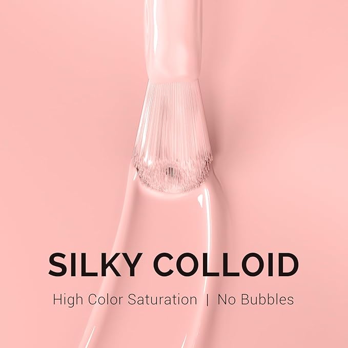 MelodySusie 15ML Pink Nude Gel Nail Polish,Nails Soak Off UV LED Cinnamon Pink Gel Polish Gift for Women Nail Art Manicure Salon DIY Nail Design Decoration at Home-A2404