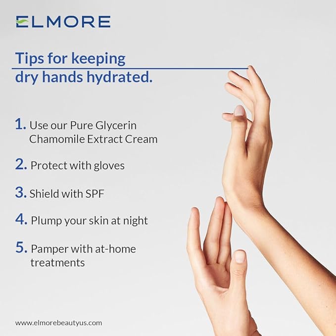 Soothing Hand Cream – 42% Glycerin for Intense Moisture & Hydration | Chamomile Extract to Calm, Soothe & Restore Dry, Cracked Skin | Fast-Absorbing & Non-Greasy