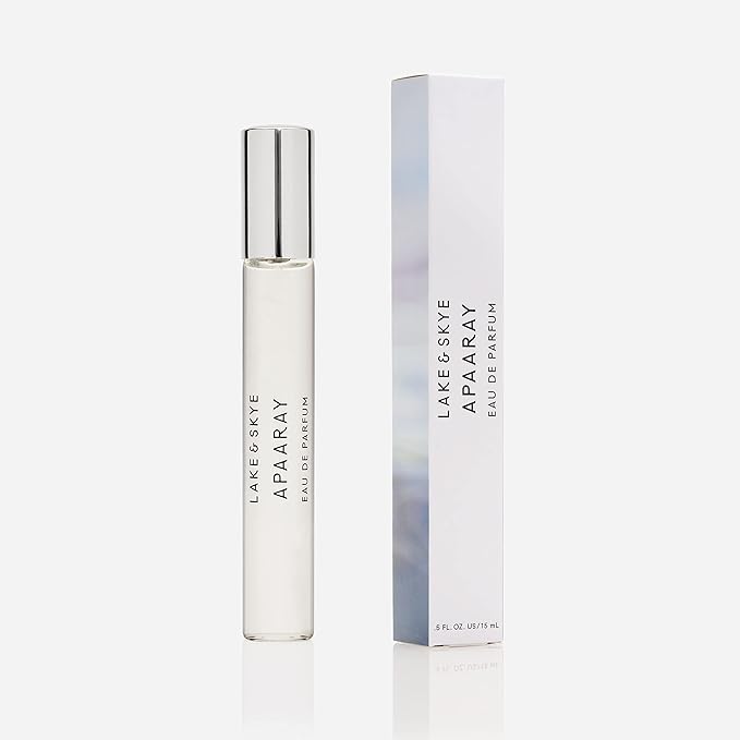 Lake & Skye Apaaray Eau de Parfum Travel Spray, Long Lasting, 0.5 fl oz (15ml) - Amber, Warm Fig, Sandalwood, Floral, Vegan, Paraben-Free, Cruelty-Free