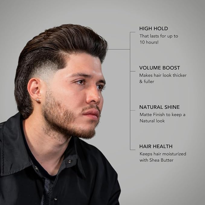 BLUMAAN Wax Fiber For Men - Adds Volume & Controls Hair All Day Hold - Natural Finish For All Hair Types - Original Styling Meraki