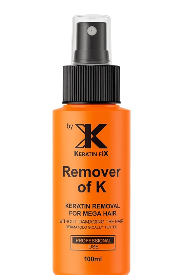 Keratin FiX Remover of K – Keratin Bond Adhesive Remover for Hair Extensions – Professional Use – 100 ml Spray