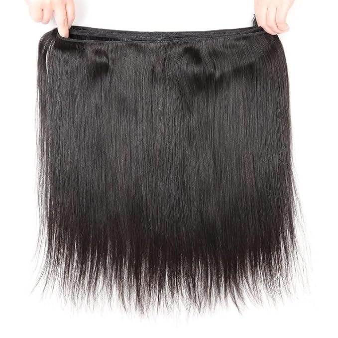 Human Hair Bundles Straight 20 20 22 22 Inch 12A Grade Unprocessed Virgin Brazilian Hair Extensions 4 Bundles Natural Color