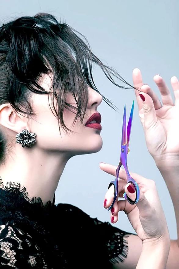 BEAUTICONE Hair Cutting Scissors, Professional 6.5" Barber Shears for Haircut Men/Women, Beard & Mustache Trimming Stainless Steel Hairdressing Scissors, Adjustable Screw