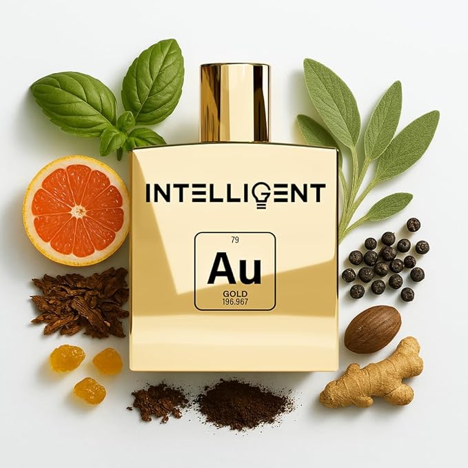 Intelligent Gold Eau de Parfum | Cologne for Men | Rich, Charismatic, Perfection | 3.4 Fl Oz (100 mL)