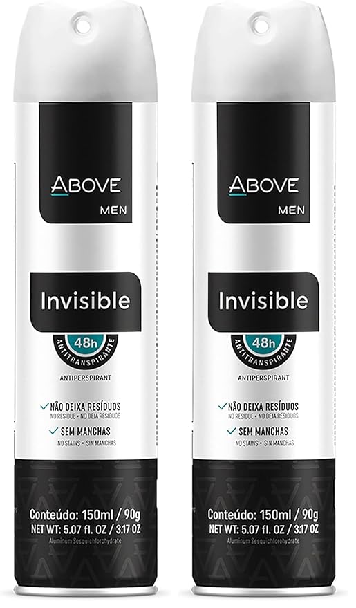 ABOVE Invisible - 48 Hours Antiperspirant Deodorant for Women - Fennel Fragrance - Dry Spray Protects Against Sweat and Body Odor - Delivers Instant Freshness - Stain and Alcohol Free - 3.17 oz