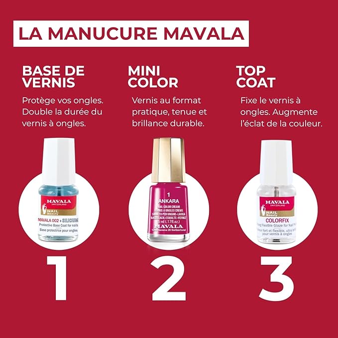 MAVALA Colorfix | Strong Flexible Top Coat for Nails | Make Manicures Last Longer | Drys Hard | Combat Chipping and Flaking | Brilliant Sheen | 0.3 Ounce
