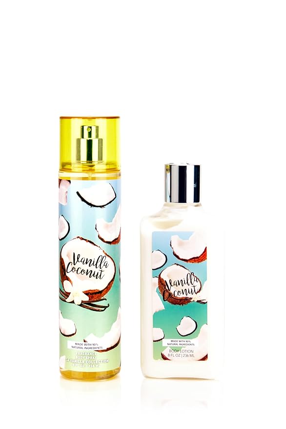 Vanilla Collection Body Mist and Lotion Set (Vanilla Coconut)