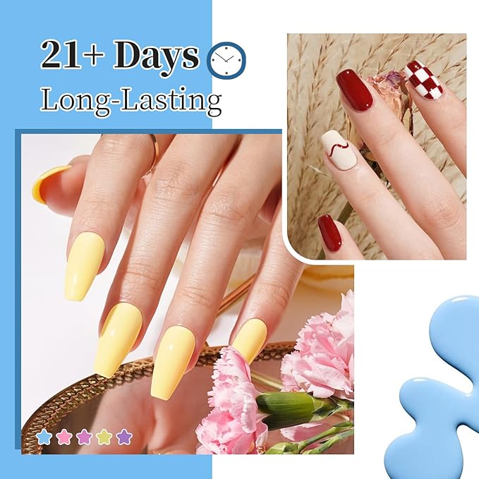 JODSONE Same Color Same Bottle 32 Colors Gel Nail Polish with U V Light Soak Off Glitter Base Top Matte Coat Manicure Salon Home DIY