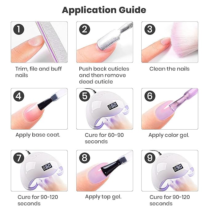 RARJSM Shimmer Glitter Gel Nail Polish Light Purple Chunky Sparkle Holographic Rainbow Iridescent Nude Jelly Gel Polish Lavender Single Bottle Soak off UV LED Cured for Home Salon Manicure 15ML