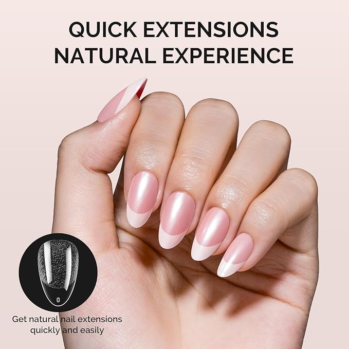 MelodySusie Short Almond X Nail Tips - 300Pcs 15Sizes Clear Acrylic,Half Matte Full Cover Press on Nails for DIY Extension & Salon Use, Pre-Shaped for Long-Lasting Manicure