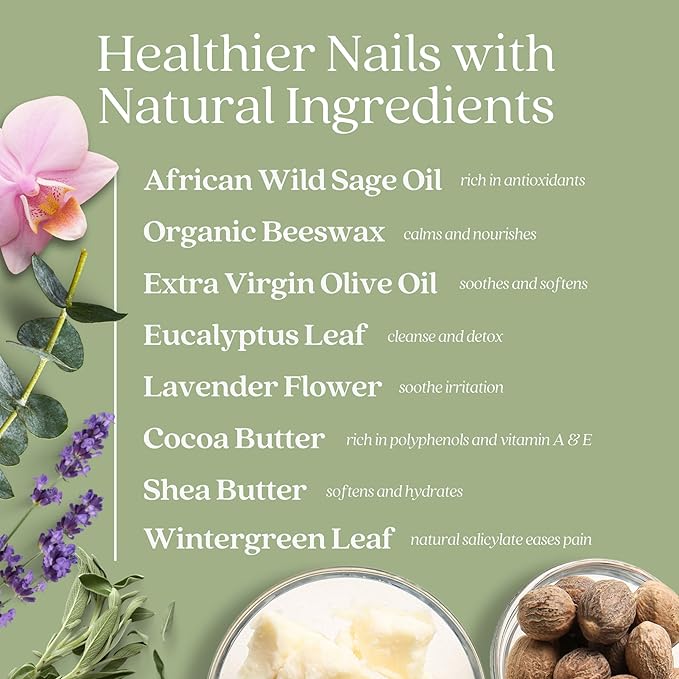 CLINICALLY PROVEN for Weak, Brittle, Damaged Nails | 100% Natural Nail Repair Balm | Doctor Developed to Strengthen Nails Damaged by Gel or Nail Salon Manicures, Menopause & Aging | Made in the UK