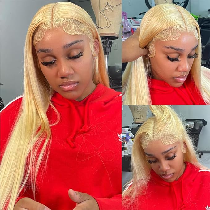 Tuneful 613 13x6 Lace Front Wig Human Hair 250% Density 30 Inch Straight Blonde Lace Front Wigs Human Hair Pre Plucked 613 HD Lace Frontal Wig Human Hair Natural Hairline