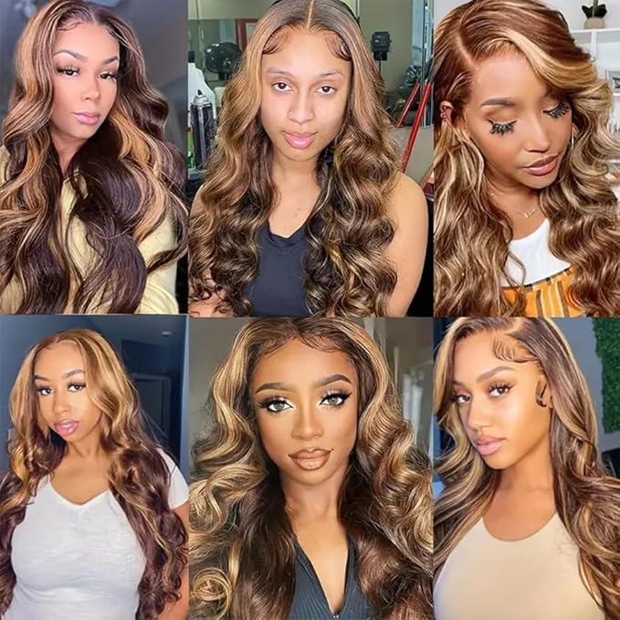Color 27 Bundles Human Hair Blonde Body Wave Bundle Highlight 3 Bundles 22 24 26 Inch Brazilian Virgin Hair Extensions