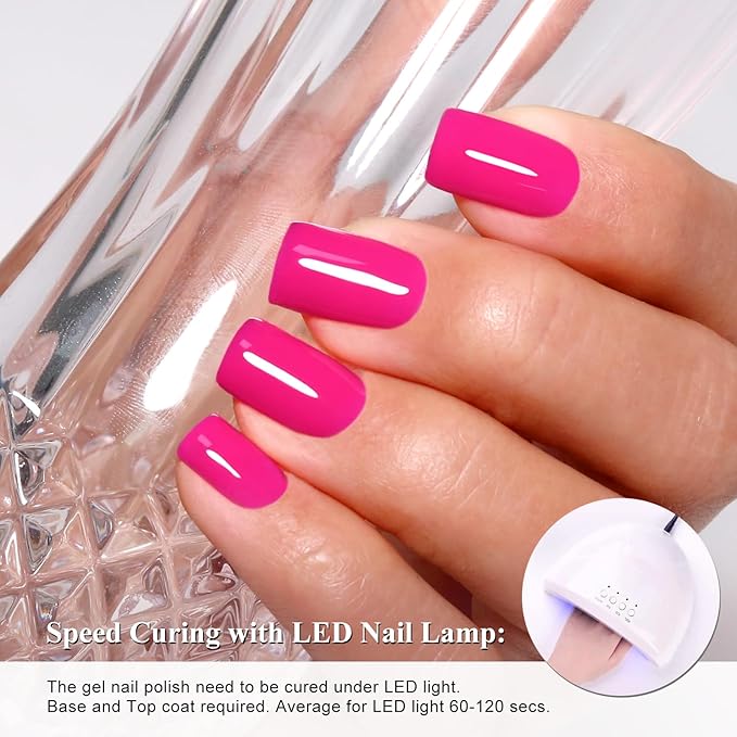 Imtiti Rose Gel Nail Polish, 1Pcs Jelly Rose Red Soak Off UV LED Gel Polish, Long Lasting, Nail Art Manicure Salon DIY at Home for Spring and Summer (0.34 Fl Oz-953)