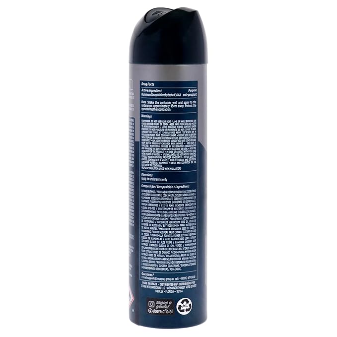 ABOVE 48 Hours Antiperspirant Deodorant, Urban, 3.17 oz - Dry Spray Deodorant for Men - Citrus Scent - Antiperspirant Spray - No Stain - Cruelty-Free