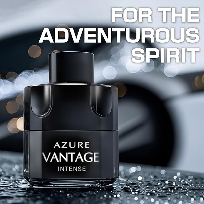 Men's Cologne Gift Set 4 Pack Azure Vantage Series - 3.4 Fl Oz Each | Vanilla Bourbon, Leather & Amber Floral Fragrance | Luxury Eau de Toilette Quartet