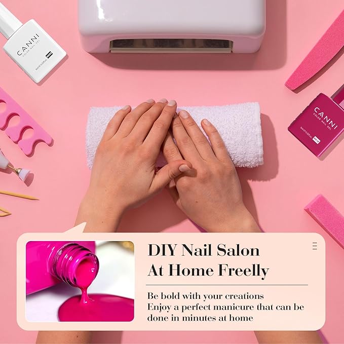 CANNI Jelly Nude Pink Gel Nail Polish Set- 6 Pcs 9 Ml Neutral Transparent Milky White Colors Gel Polish Kit, Soak Off LED Nail Gel Manicure Kit DIY at Home Salon Gifts