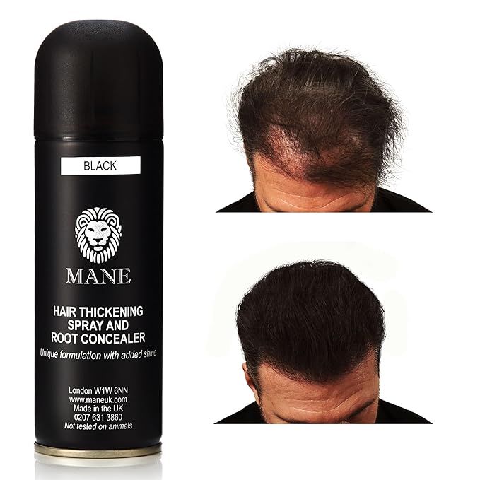Mane Hair Thickening Spray Duo Pack 6.76 fl oz (Jet Black)