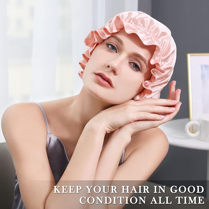DAISYSILK 100 Pure Mulberry Silk Hair Bonnet for Sleeping Silk Hair Wrap for Women
