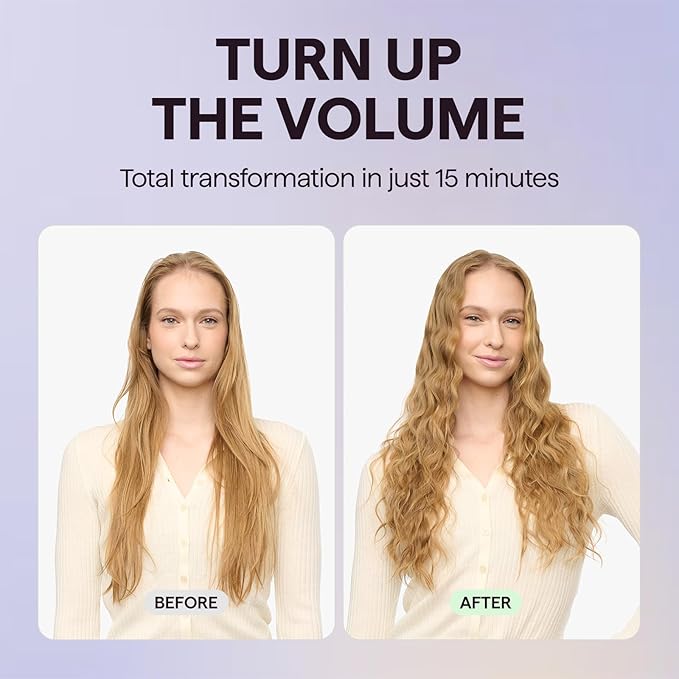 Wavytalk Power Wave Hair Crimper, Curling Iron Waver for Women, Beach Waves Curling Wand, Ventilation Design for Less Damage, Ionic Reduces Frizz, Effortless-Curler, Dual Voltage Crimping Iron, Pink