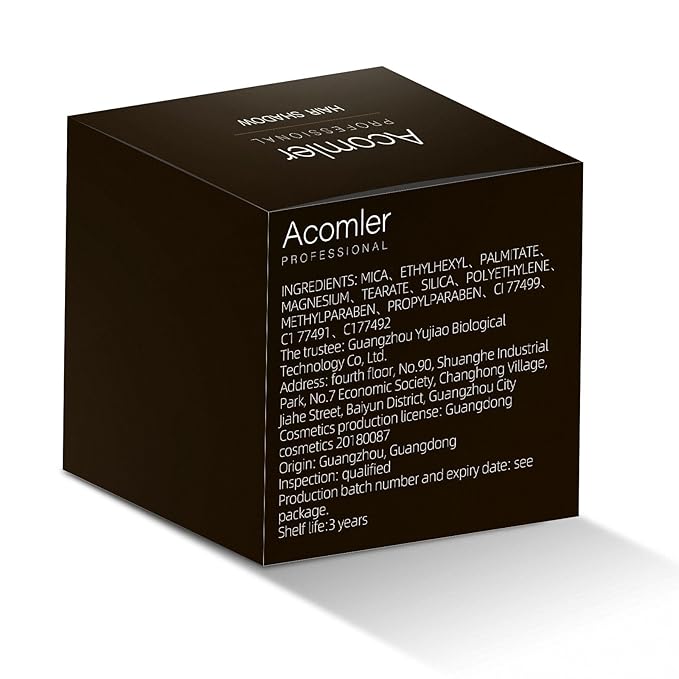 Acomler Instantly Root Cover Up Hairline Powder, Root Touch Up Hair Color 0.35 Ounce,Concealing Hair Loss for Thinning Hair, Hair Powder for Women Men with Bald Spots,Eyebrows,Beard Line (Dark Brown)
