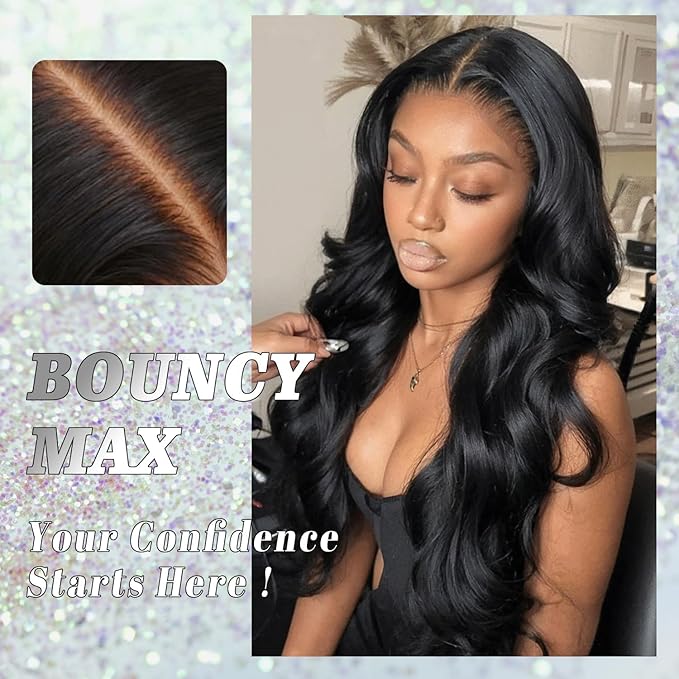 NESMON 30 Inch Body Wave 13x6 HD Lace Front Wigs Human Hair 200 Density Real Skinlike HD Lace Wig 13X6 Full Frontal Wigs for Women Raw Human Hair