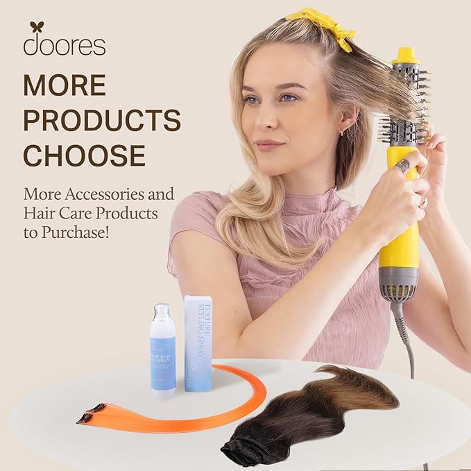 DOORES Human Hair Extensions Platinum Blonde 150g 9pcs 16 Inch Remy Clip in Hair Extensions for Women - Real Hair Extensions Natural Thick Hair